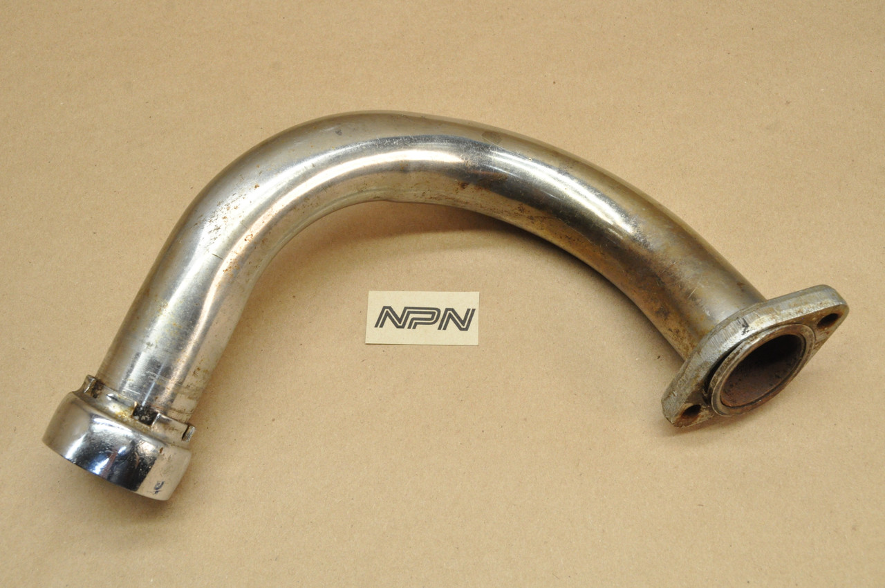 Vtg OEM Yamaha 1973-75 RD250 RD350 Left Exhaust Muffler Header Pipe 278-14611-00