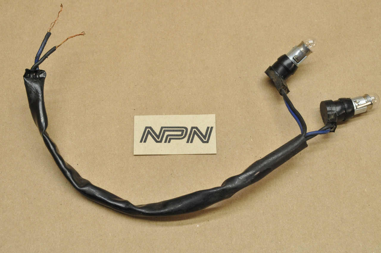 Vtg OEM Yamaha 1976-78 RD400 Speedometer Gauge Pilot Light Wire Harness 1A0-83536-01