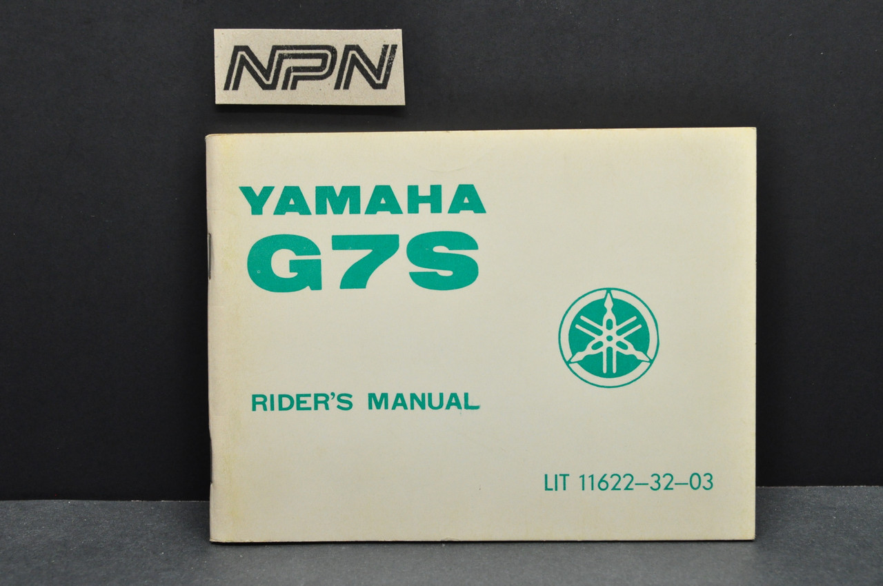 Vintage NOS 1972 Yamaha G7S Motorcycle Owners Service Manual