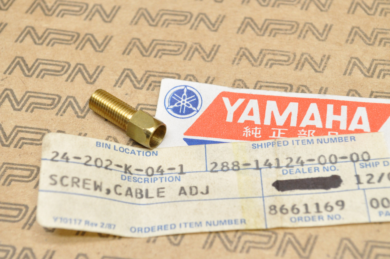 NOS Yamaha DT80 GT80 GTMX JT1 MX80 TY80 YZ80 Cable Adjust Screw 288-14124-00