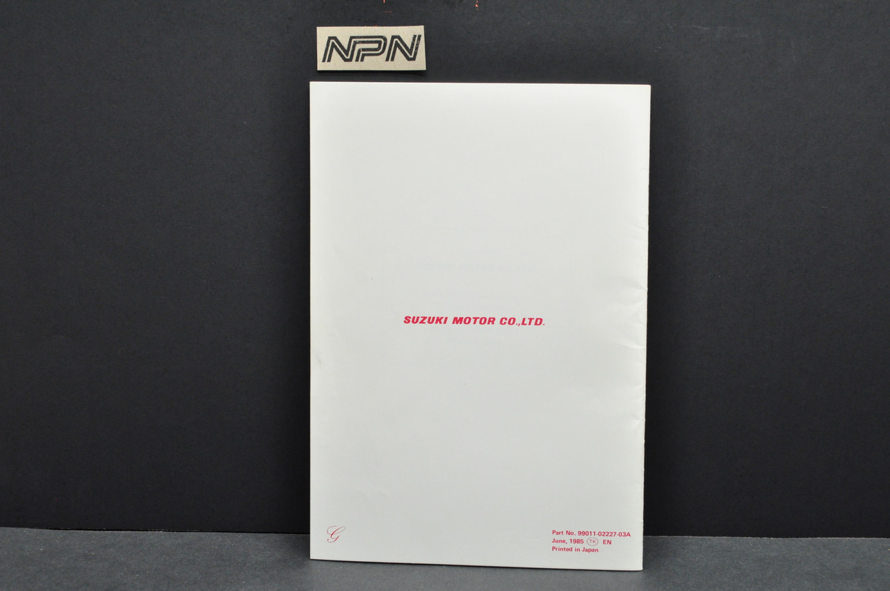 Vintage Suzuki FA50 Moped Motorcycle Owners Manual 1985 Print Date