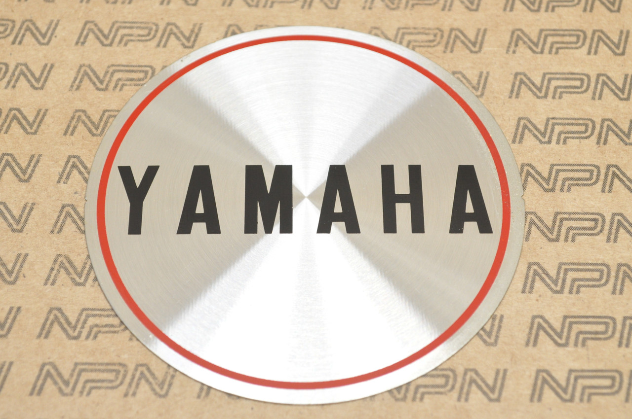 NOS Yamaha 1972 CS5 LS2 Crank Case Oil Pump Cover Emblem 307-15425-00