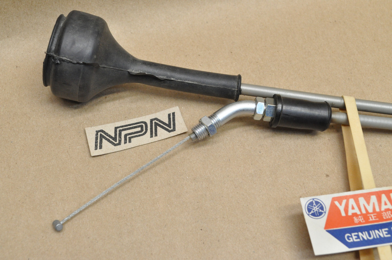 NOS Yamaha 1976-77 TY250 Trials Lower Throttle Cable 493-26312-02