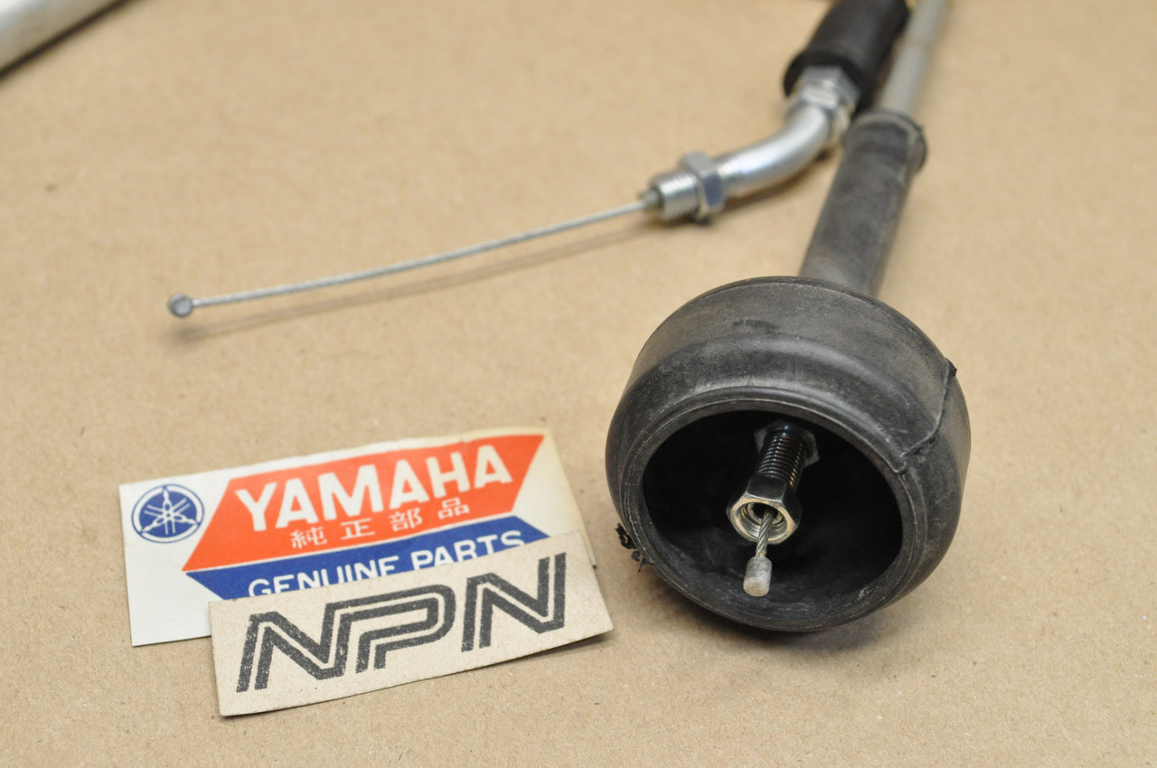 NOS Yamaha 1976-77 TY250 Trials Lower Throttle Cable 493-26312-02