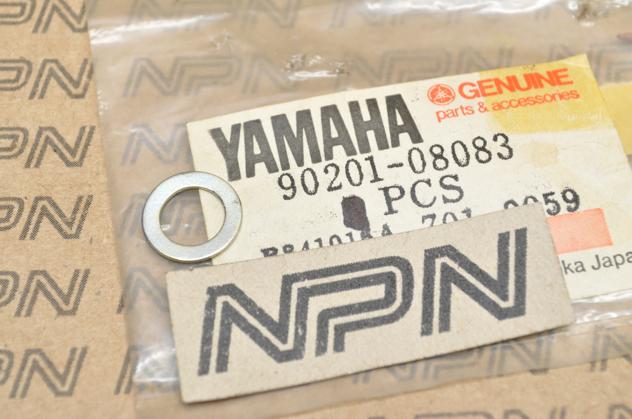 NOS Yamaha BW200 FJ1200 TY350 WR200 XT600 YFM350 YZ80 Washer 90201-08083