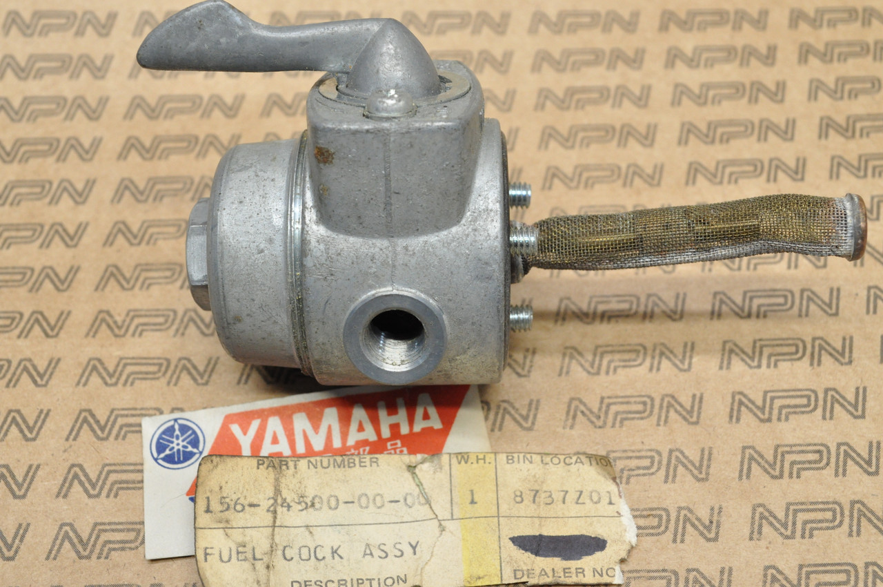 NOS Yamaha 1965-66 YDS3 YM1 Gas Fuel Petcock Valve Assembly 156