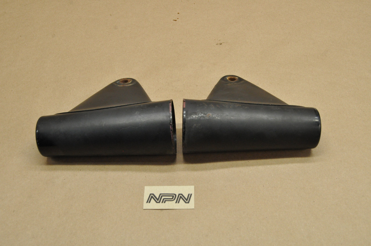 Vtg OEM Yamaha 1965-66 YDS3 YM1 Left & Right Fork Ear Upper Cover 156-23121-00