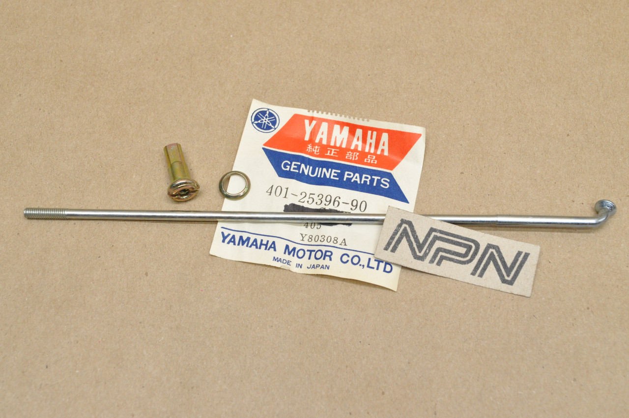 NOS Yamaha MX125 MX175 YZ125 Rear Wheel Inner Spoke & Nipple 401-25396-90