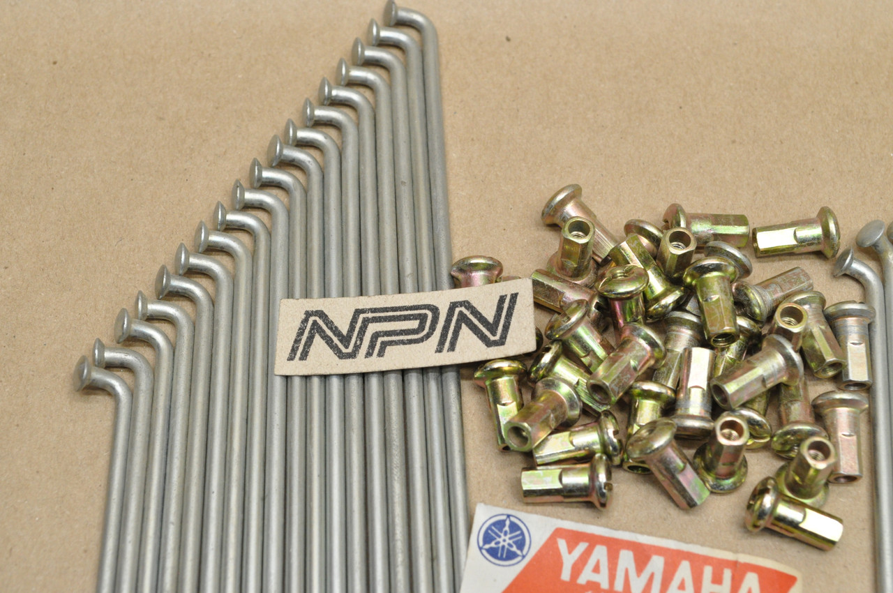NOS Yamaha DT1 DT2 DT3 RT1 RT2 RT3 Front Wheel Spoke & Nipple Set 214-25104-00