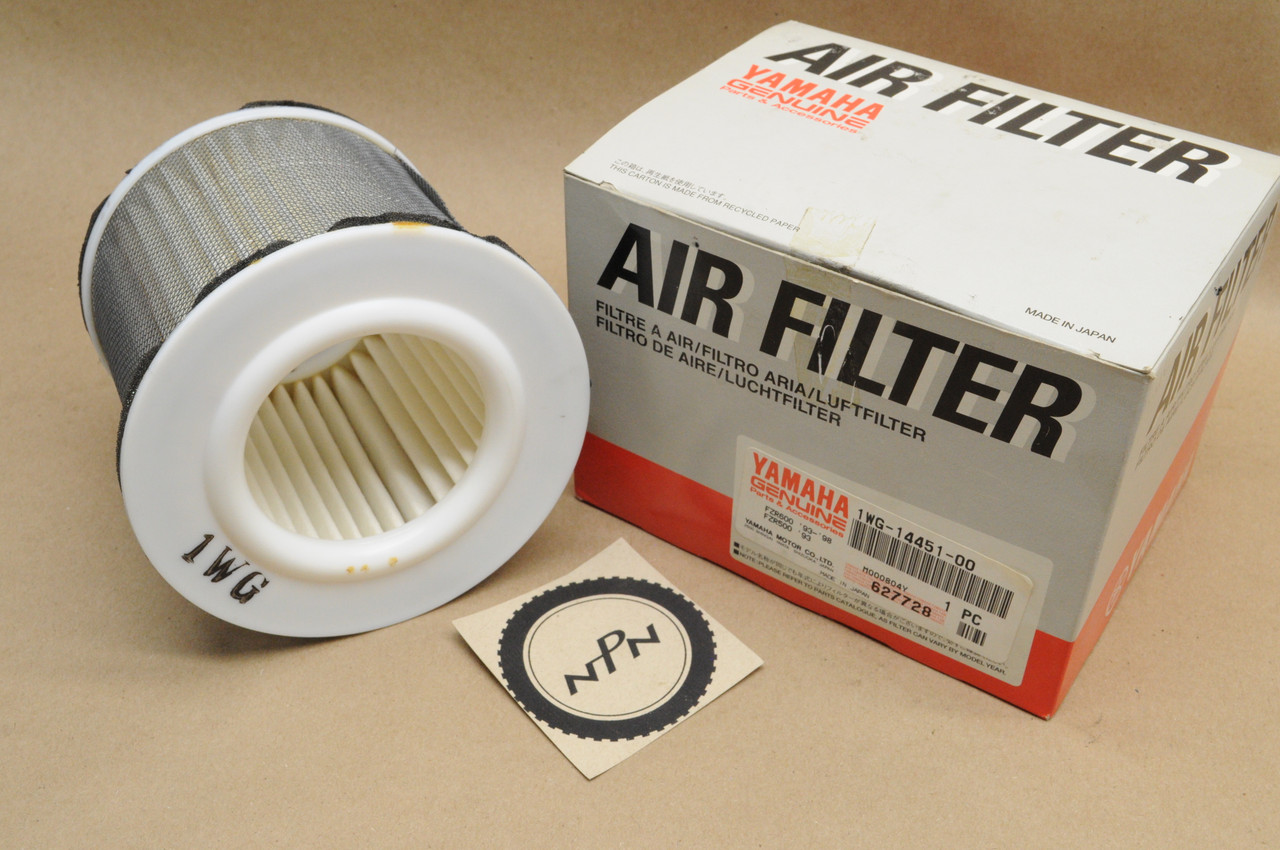NOS Yamaha 1988-90 FZR400 1989-99 FZR600 Air Cleaner Filter Element 1WG-14451-00