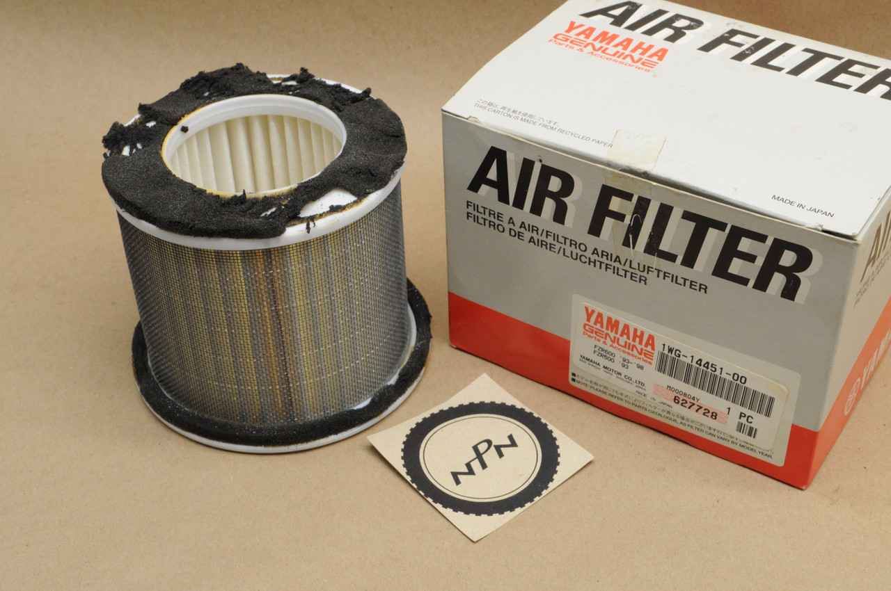 NOS Yamaha 1988-90 FZR400 1989-99 FZR600 Air Cleaner Filter Element 1WG-14451-00