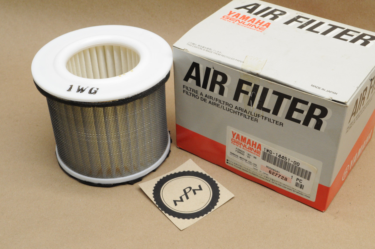 NOS Yamaha 1988-90 FZR400 1989-99 FZR600 Air Cleaner Filter Element 1WG-14451-00