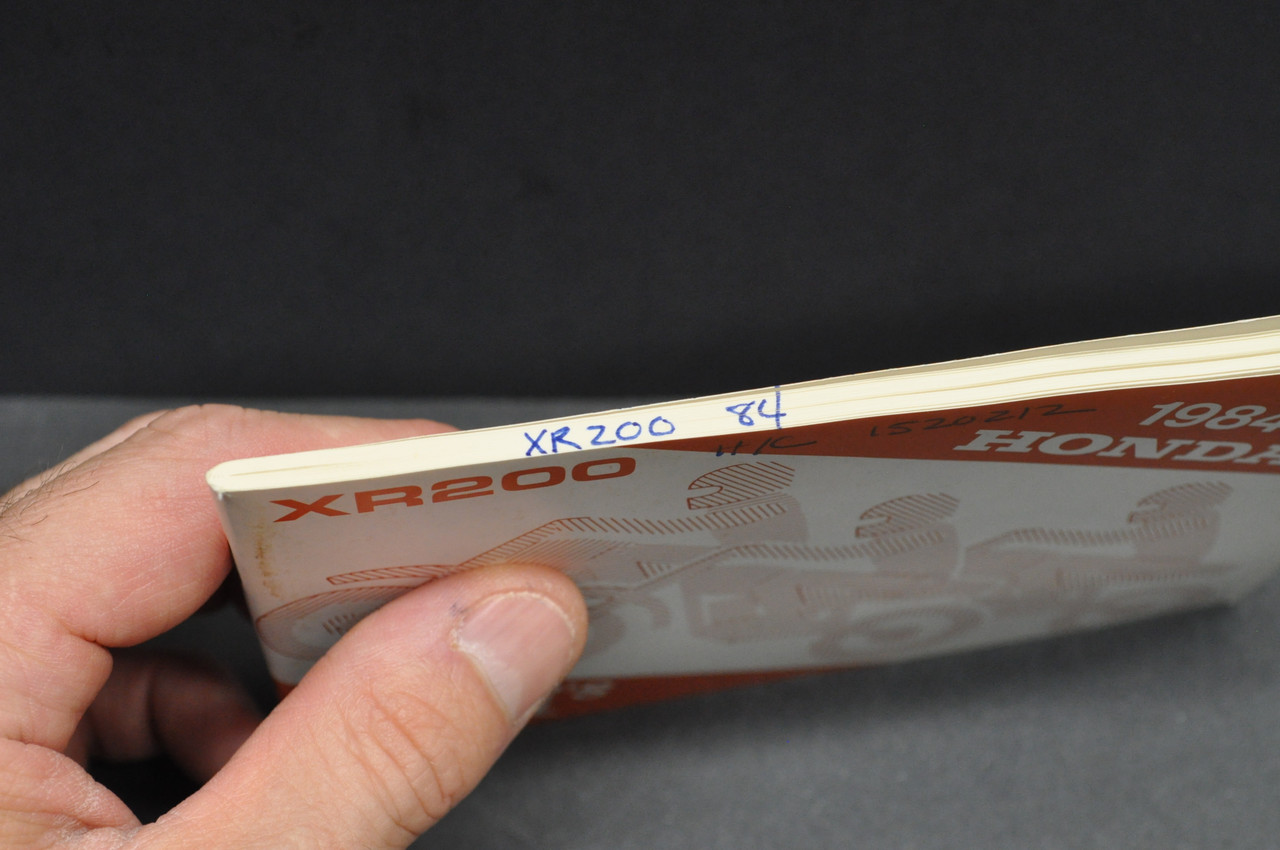 Vintage NOS Honda 1984 XR200 Motorcycle Owners Manual OEM Original