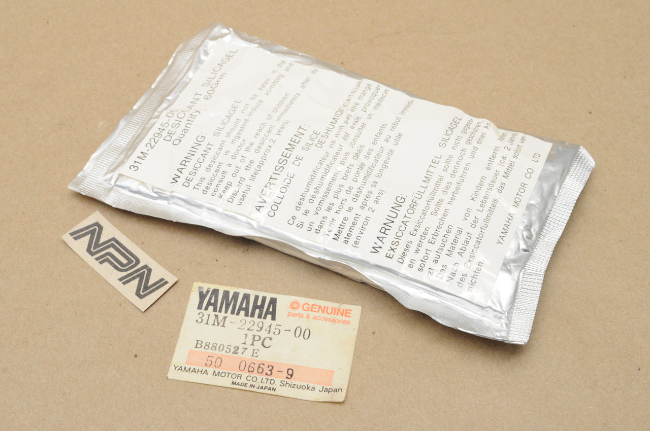 NOS Yamaha 1983-93 XVZ12 XVZ13 Air Compressor Dryer Desiccant 60 Gram Pack 31M-22945-00