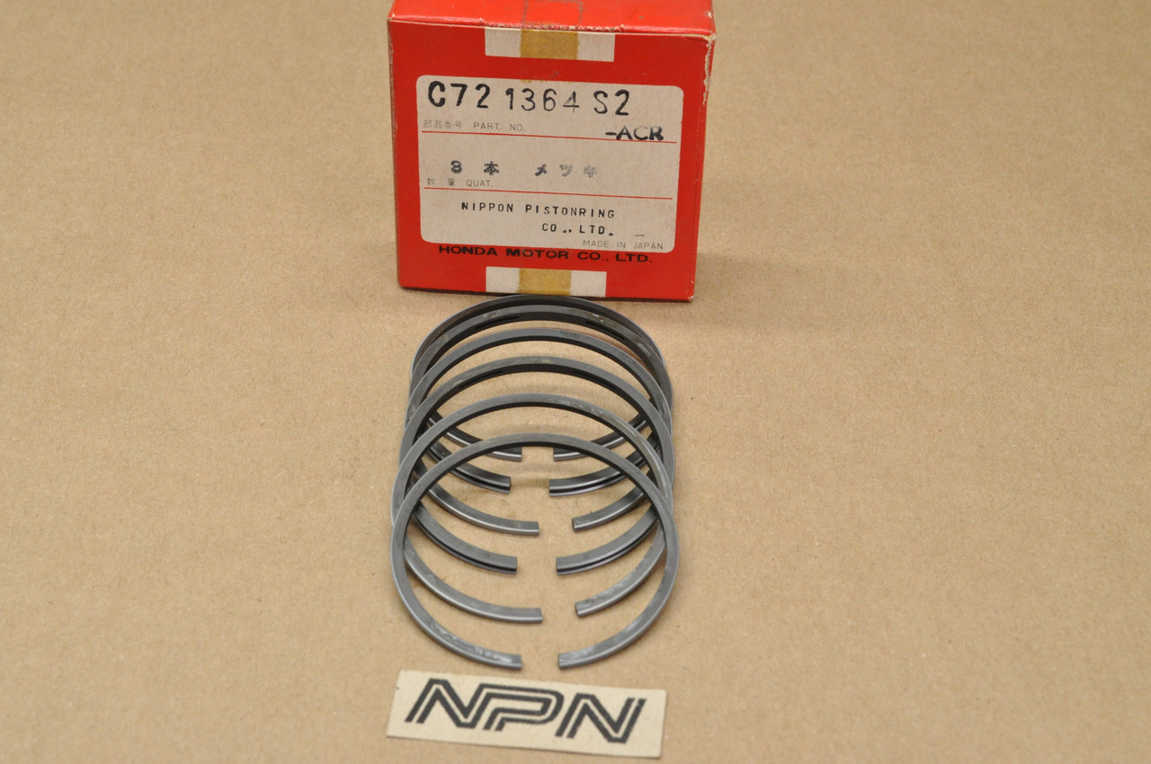 NOS Honda CA72 .50 Oversize Piston Ring Set for 2 Pistons = 6 Rings 13032-259-000