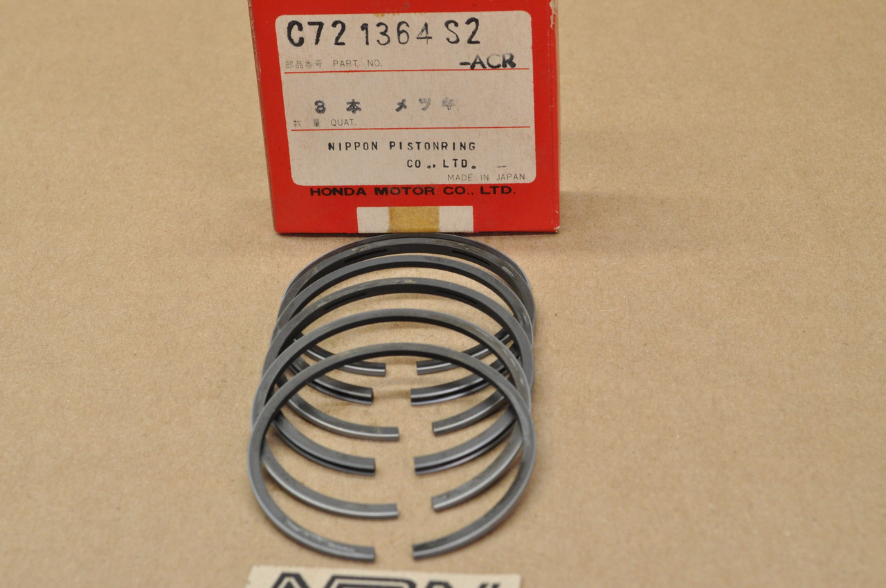 NOS Honda CA72 .50 Oversize Piston Ring Set for 2 Pistons = 6 Rings 13032-259-000