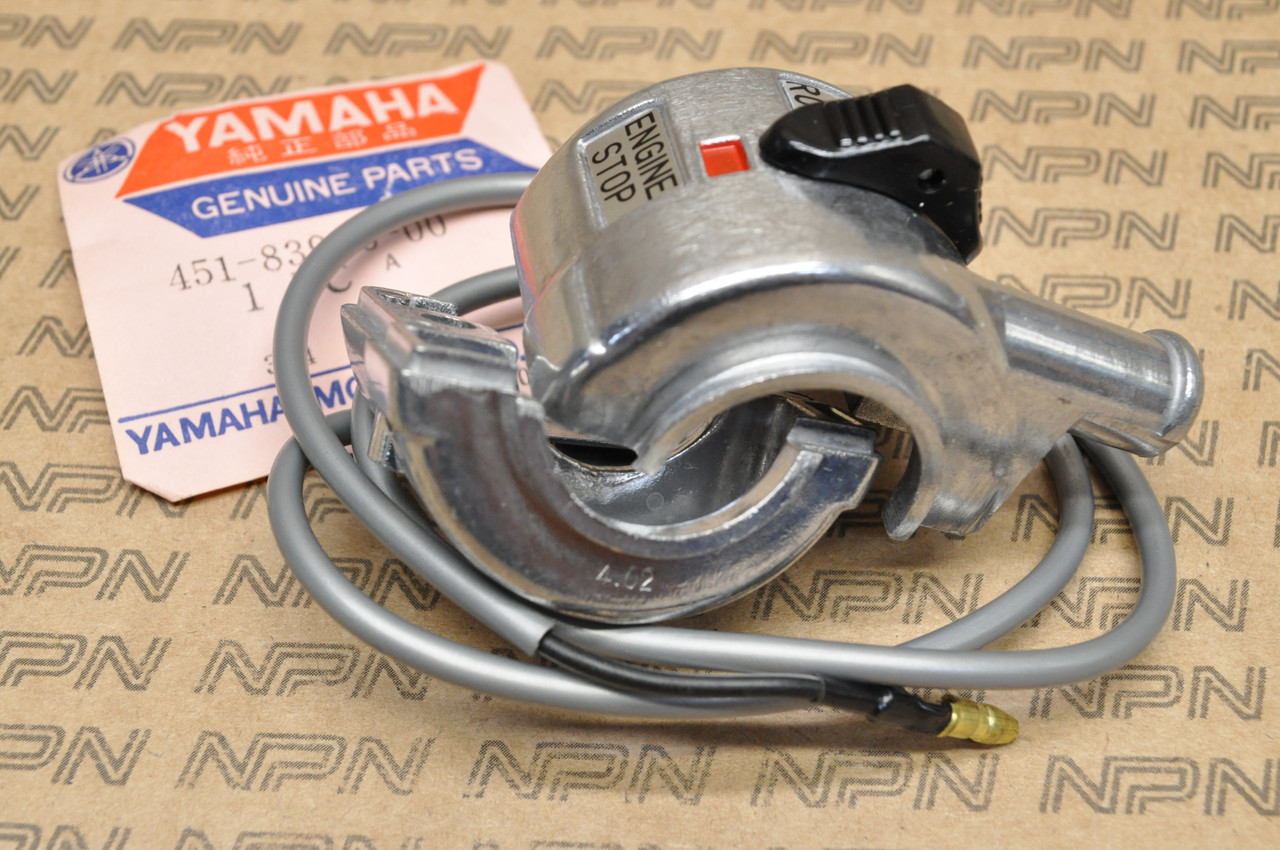 NOS Yamaha 1974-75 TY80 Right Handlebar Engine Run Kill Stop Switch 451-83976-00