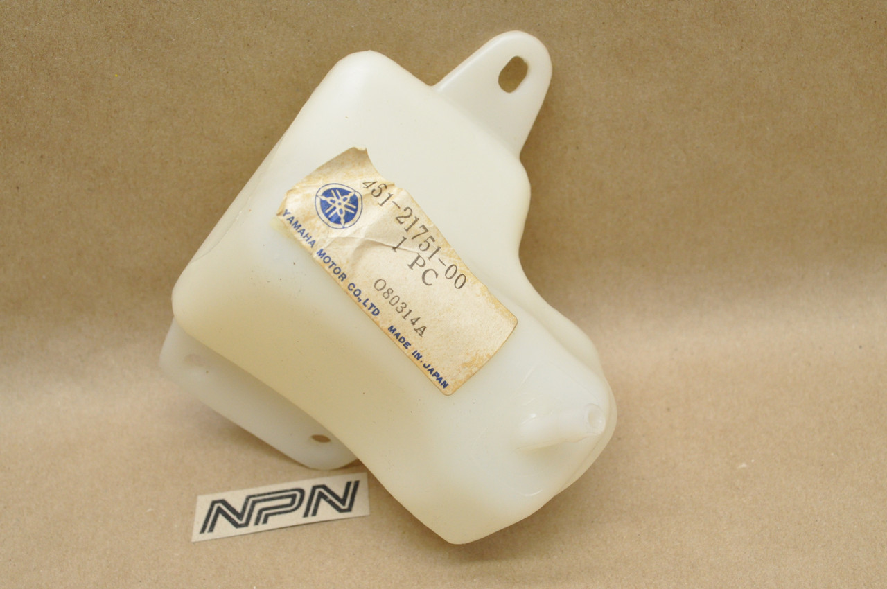 NOS Yamaha 1974-75 TY80 Plastic Oil Tank 451-21751-00