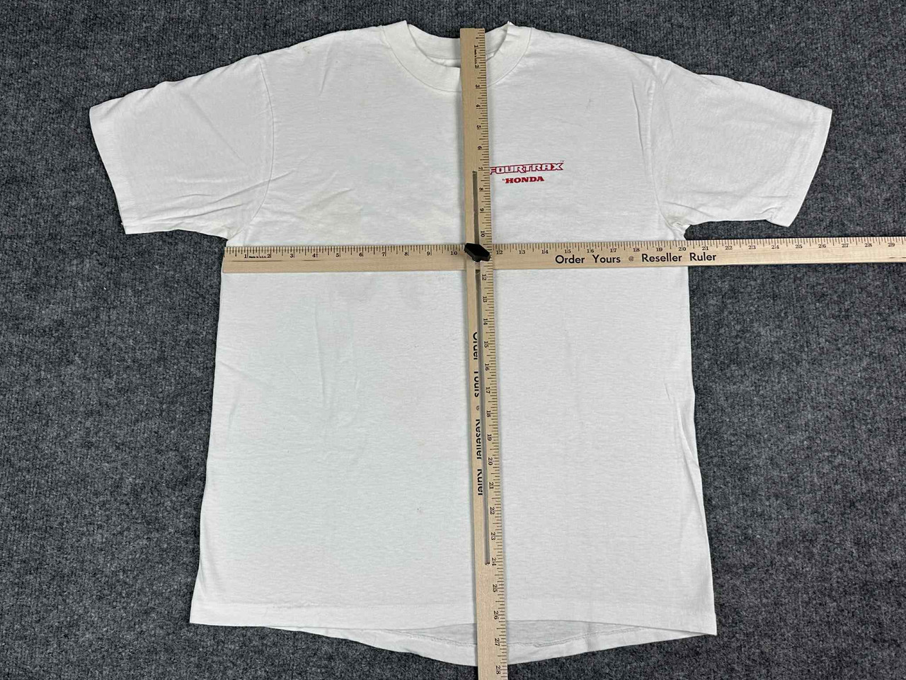 VTG Hondaline Honda TRX250 R FourTrax Shirt Mens L White 80s USA