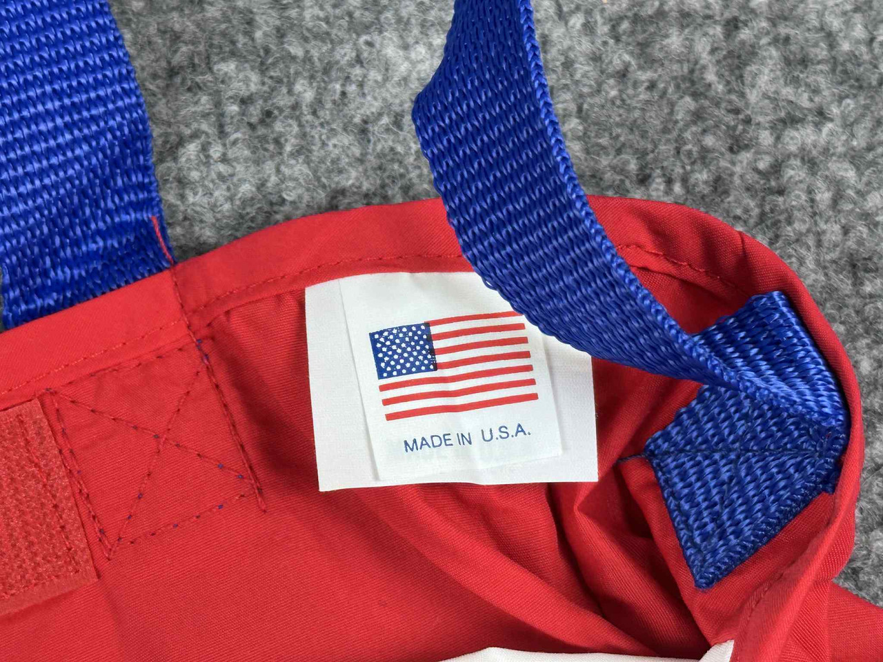 Vintage NOS Honda Racing Team Tote Bag Motorcycle Wing Logo Nylon Red White USA