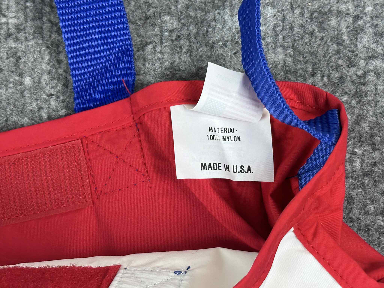 Vintage NOS Honda Racing Team Tote Bag Motorcycle Wing Logo Nylon Red White USA