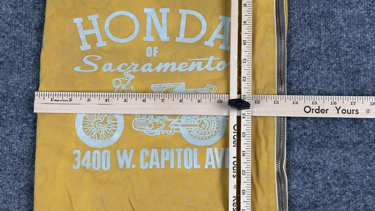 VTG 1960s Honda of Sacramento CA Duffel Bag CT90 CT200 Trail 90 Dealer Duffle