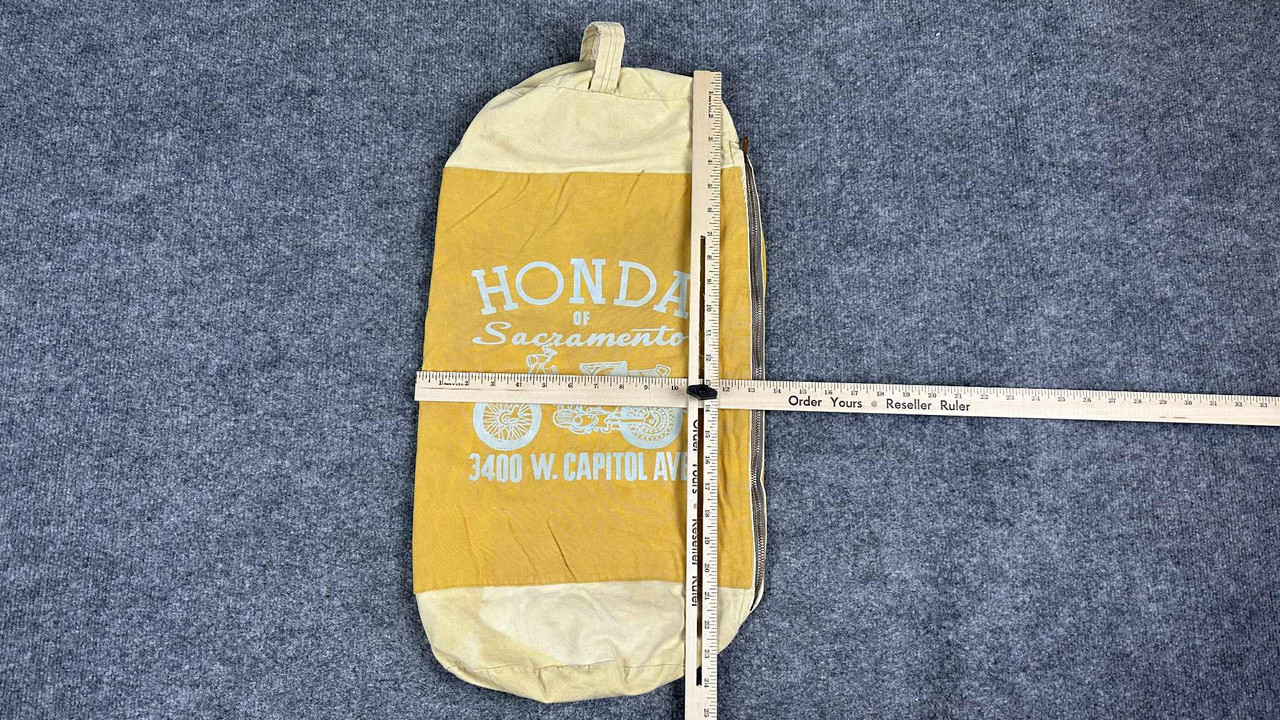 VTG 1960s Honda of Sacramento CA Duffel Bag CT90 CT200 Trail 90 Dealer Duffle