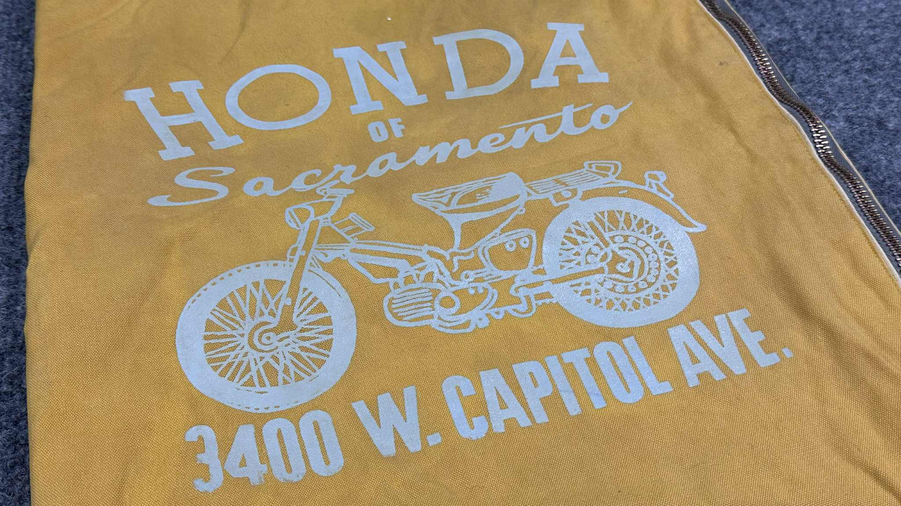 VTG 1960s Honda of Sacramento CA Duffel Bag CT90 CT200 Trail 90 Dealer Duffle