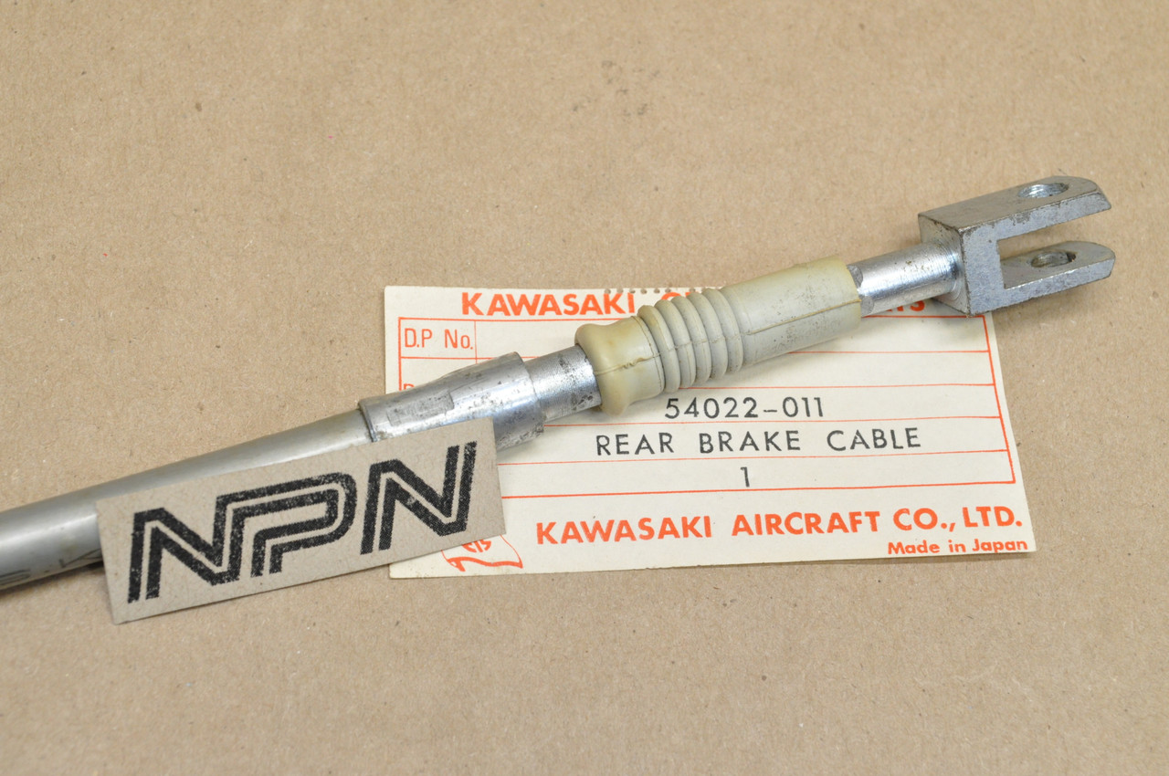 NOS Kawasaki 1969-75 H1 Mach 1976 KH500 Rear Brake Cable 54022-011