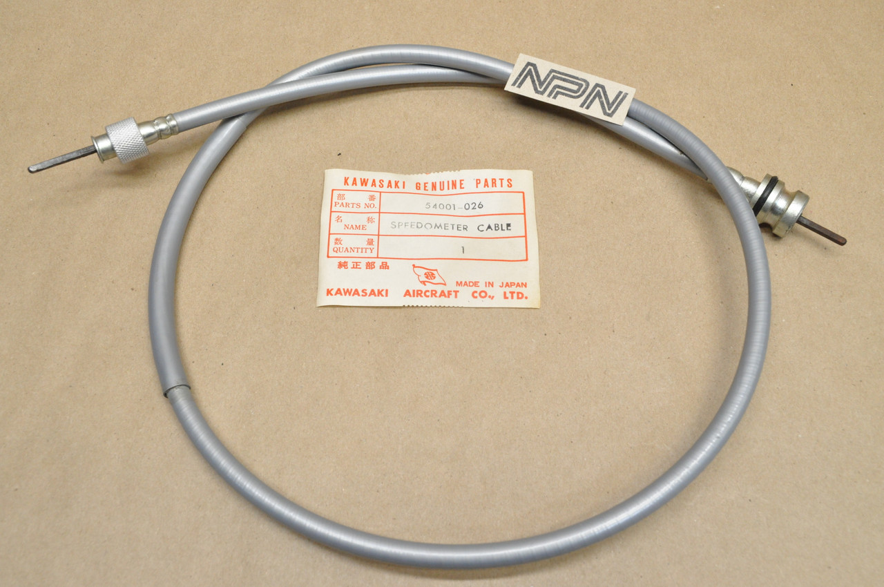 NOS Kawasaki 1969-75 H1 1976 KH500 Speedometer Speedo Cable 54001-026