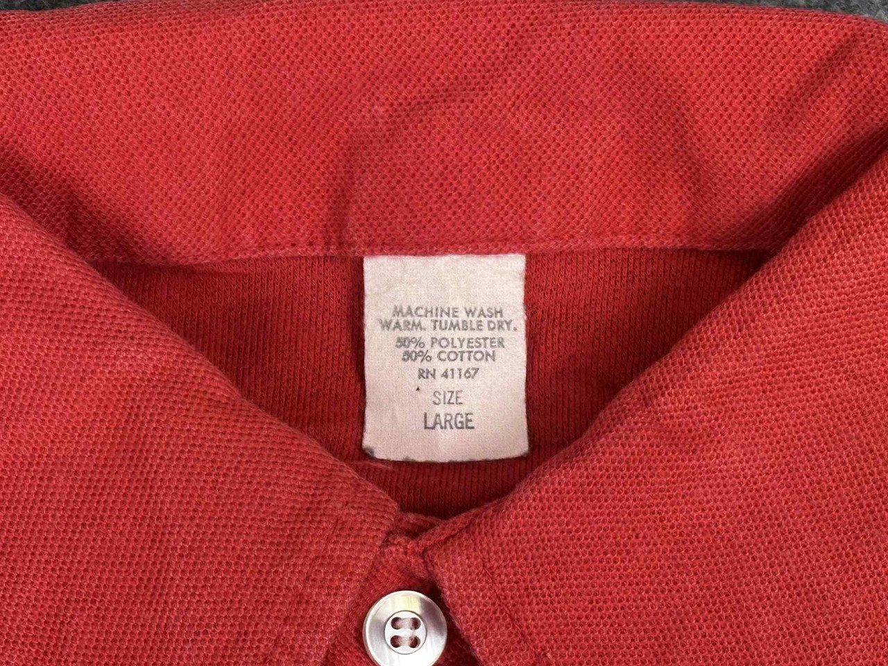 Vintage Team Honda Racing Shirt Mens M Red DG Fox Motocross Pit Crew Polo 90s