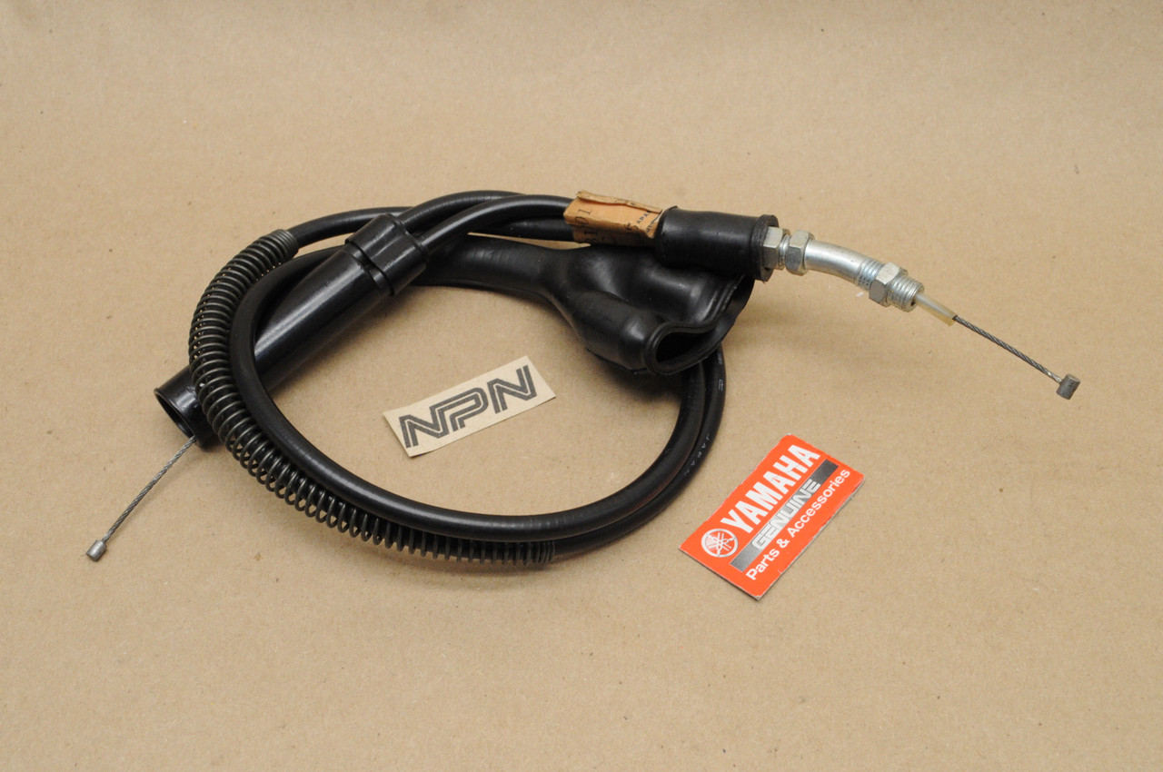 NOS Yamaha 1974-75 DT125 Lower Throttle Cable 444-26312-01