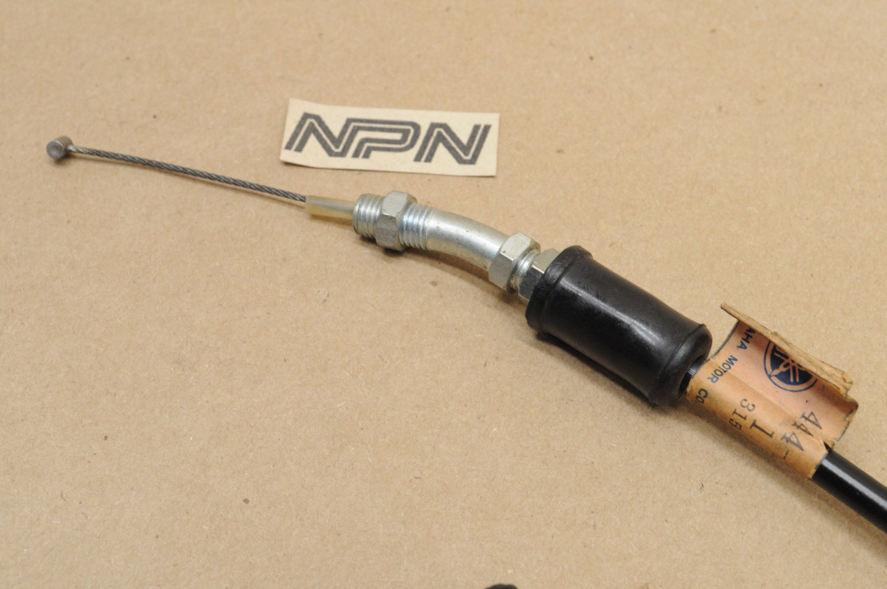 NOS Yamaha 1974-75 DT125 Lower Throttle Cable 444-26312-01