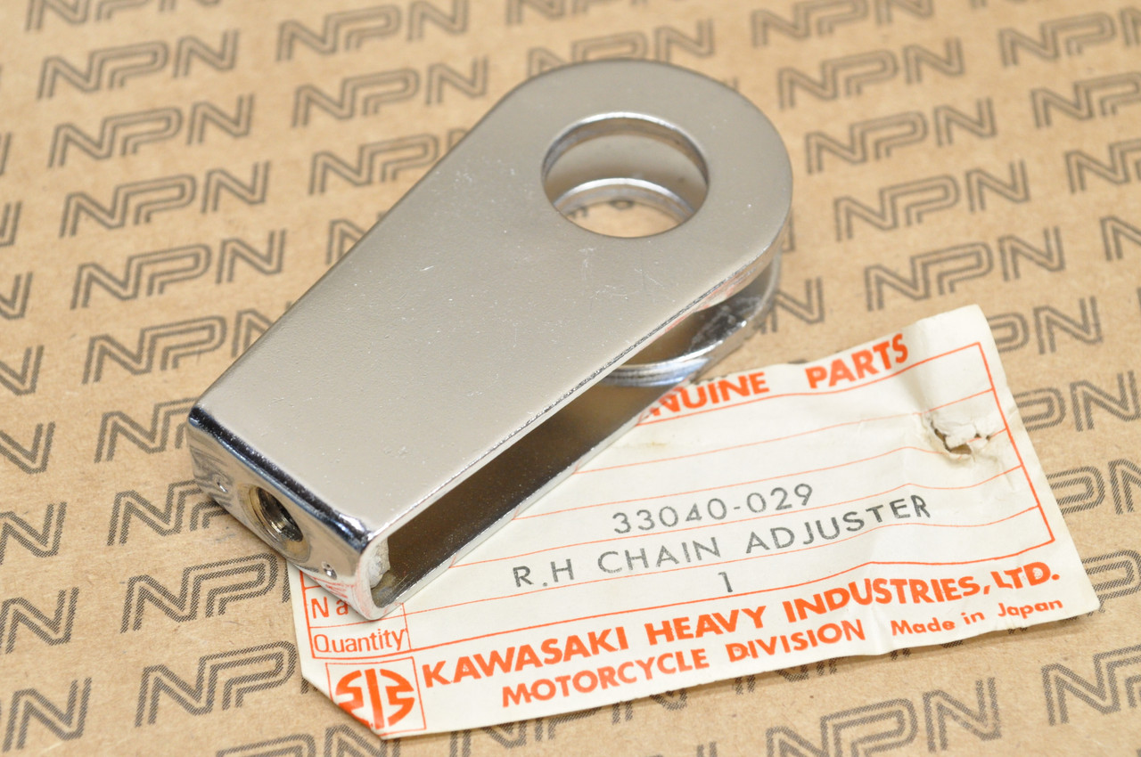 NOS Kawasaki 1969-75 H1 Mach 1976 KH500 Right Chain Tension Adjuster 33040-029