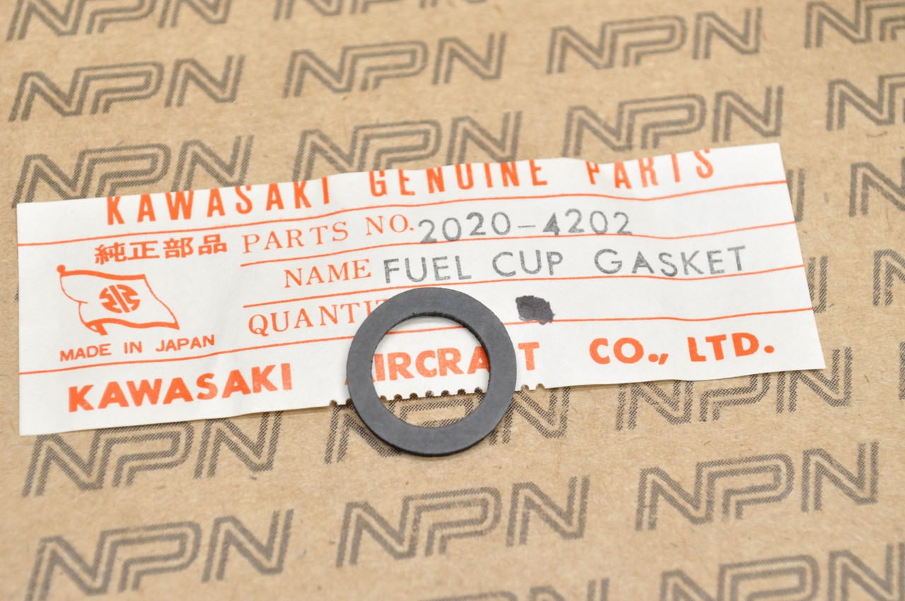 NOS Kawasaki C2 G3 G4 G5 KD100 KE100 KT250 MC1 Petcock Cup Gasket 2020-4202