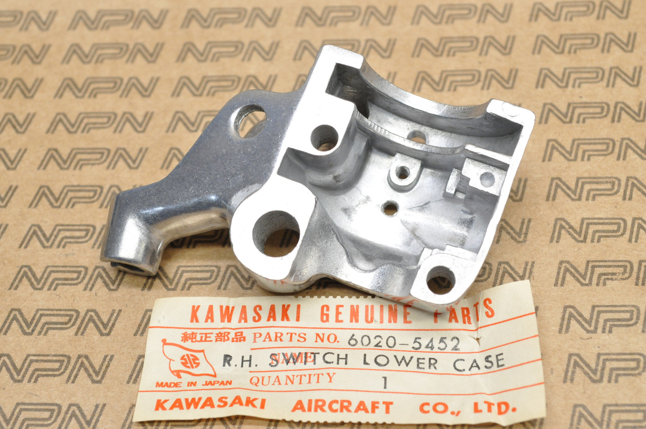 NOS Kawasaki A1 A1SS A7 A7SS W1 W2 SS W2TT Right Switch Lower Case 6020-5452