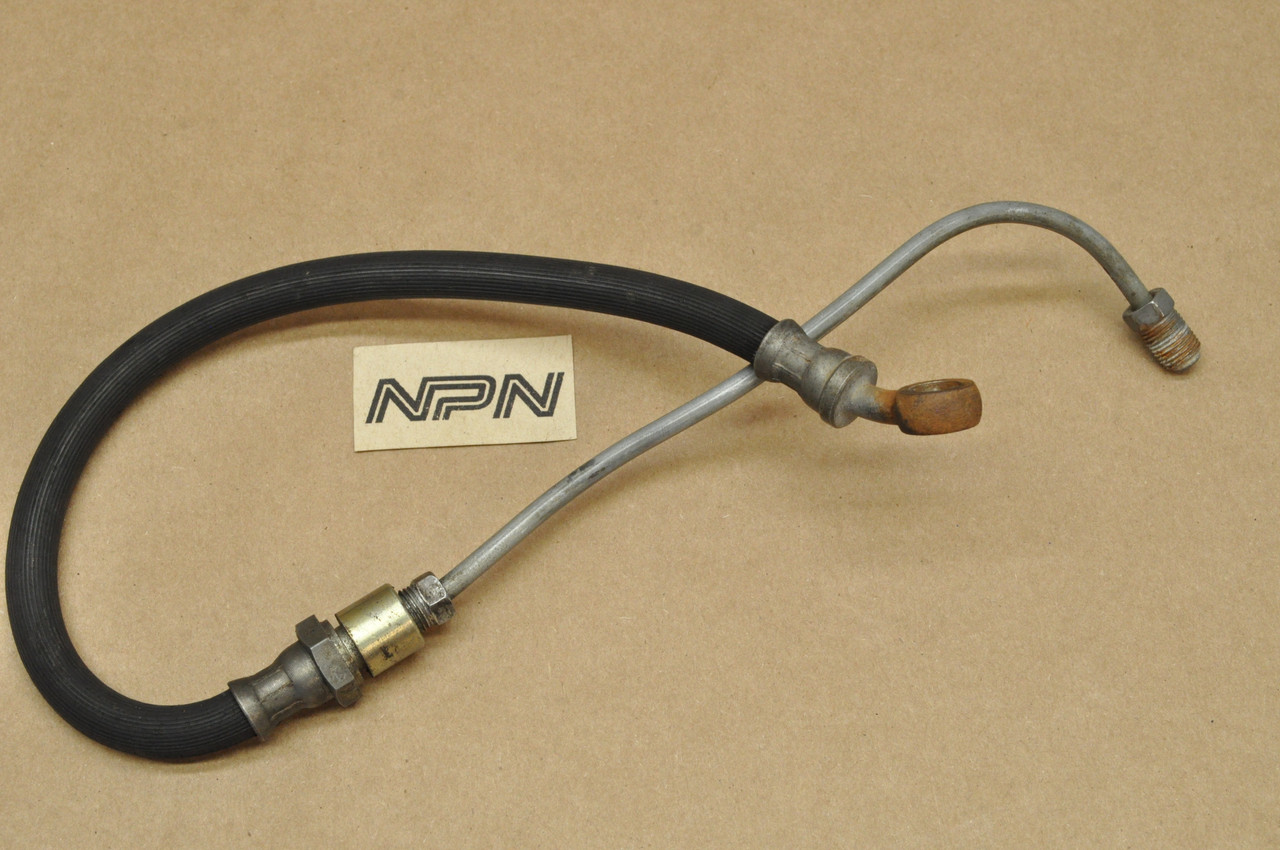 Vintage OEM Yamaha 1976-77 RD400 Front Brake Line Hose & Pipe 1A0-25872-02