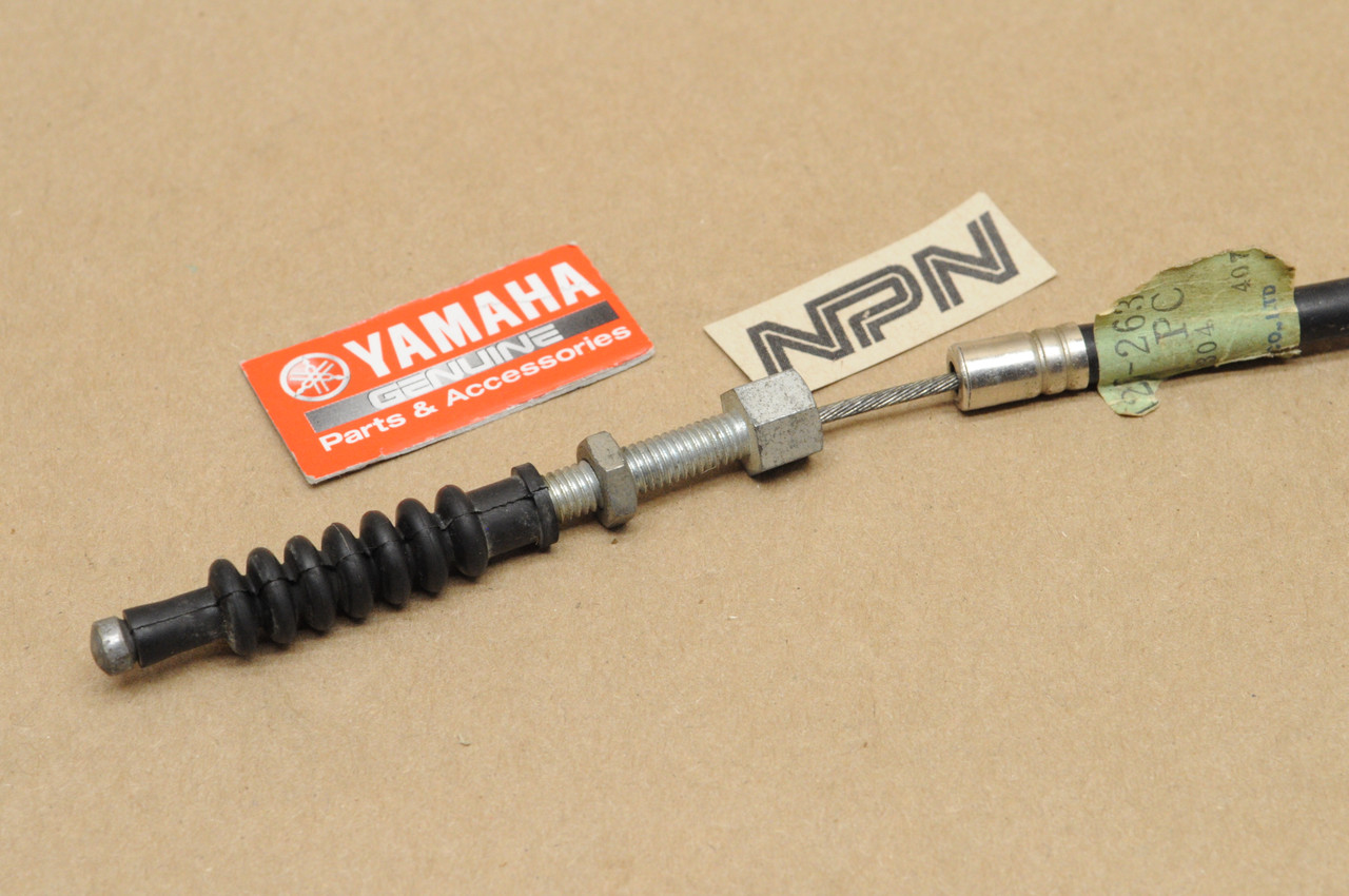 NOS Yamaha MX100 MX125 MX360 SC500 YZ125 Rear Brake Cable 427-26341-00