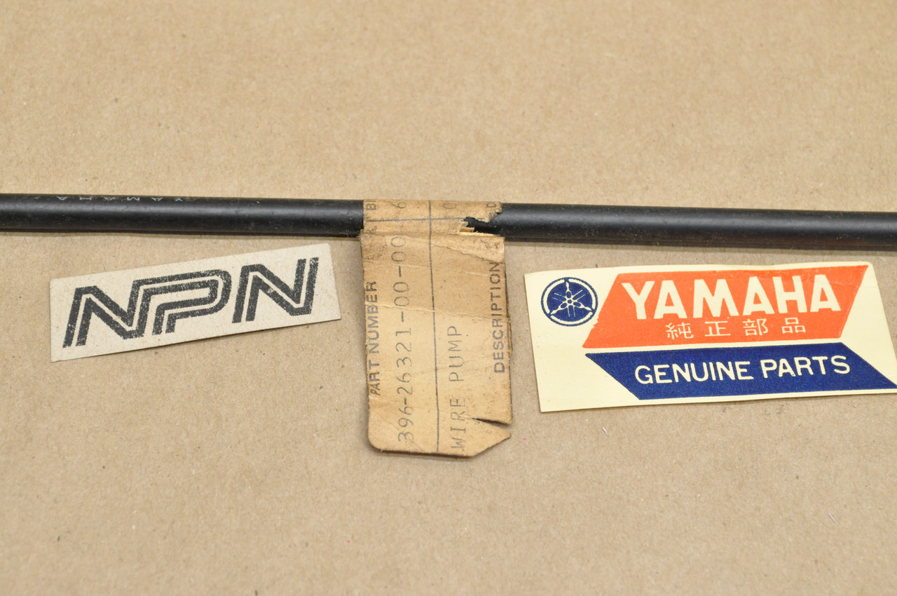 NOS Yamaha 1975-76 RD125 Oil Pump Cable 396-26321-00