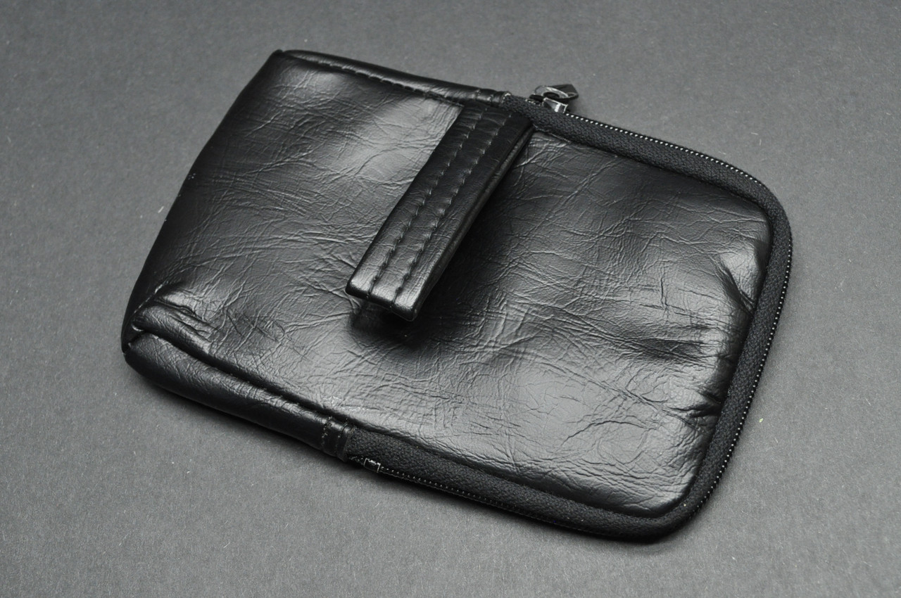 Vintage Kawasaki Motorcycle Tool Pouch Bag OEM Black Vinyl YKK Zipper Case Japan