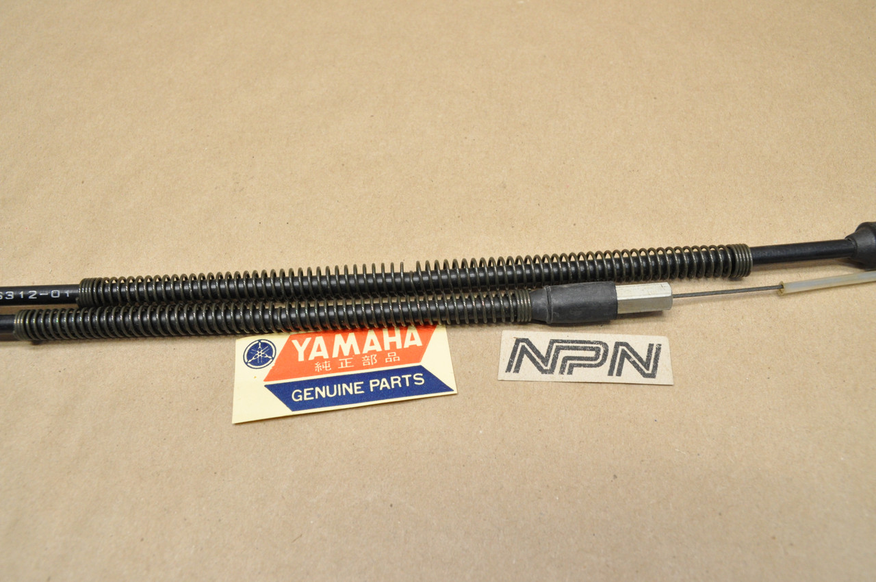 NOS Yamaha 1977-78 DT250 DT400 Lower Throttle Cable 1M1-26312-01