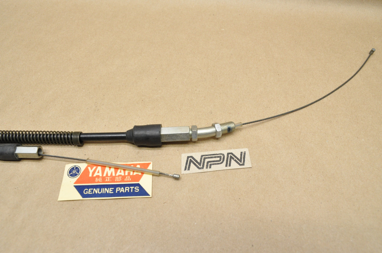 NOS Yamaha 1977-78 DT250 DT400 Lower Throttle Cable 1M1-26312-01