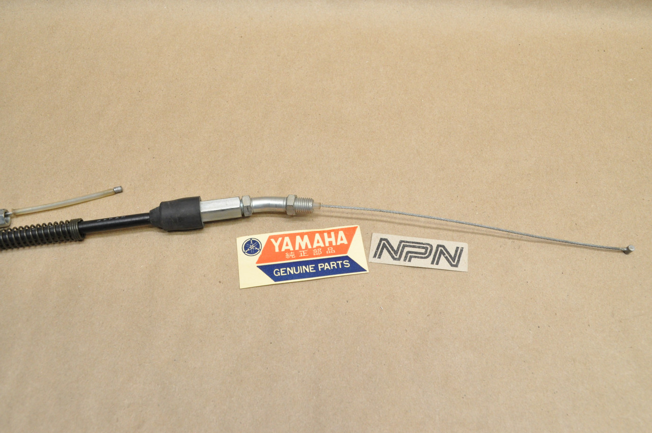NOS Yamaha 1977-78 DT250 DT400 Lower Throttle Cable 1M2-26312-01