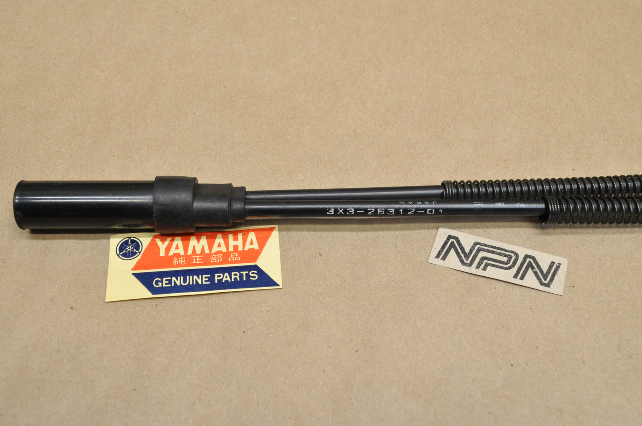 NOS Yamaha 1980-82 YT125 Lower Throttle Cable #2 3X3-26312-01
