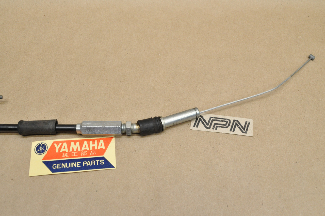 NOS Yamaha 1980-82 YT125 Lower Throttle Cable #2 3X3-26312-01