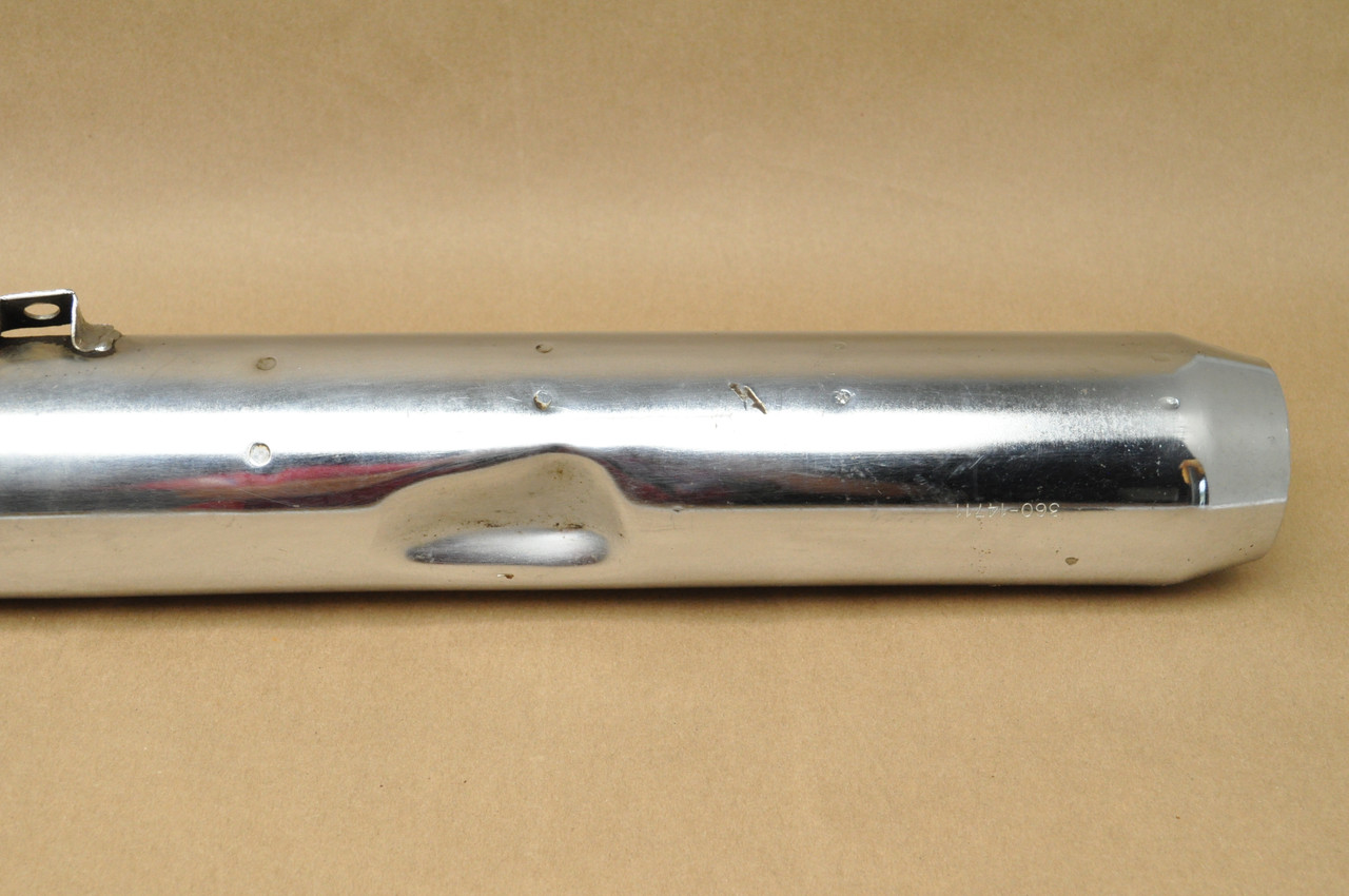 Vgt OEM Yamaha 1973-75 RD250 RD350 Left Exhaust Muffler w/ Baffle Silencer 360-14710-03