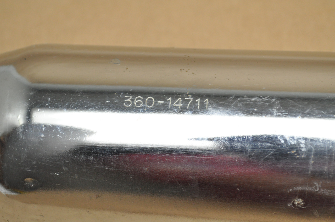 Vgt OEM Yamaha 1973-75 RD250 RD350 Left Exhaust Muffler w/ Baffle Silencer 360-14710-03