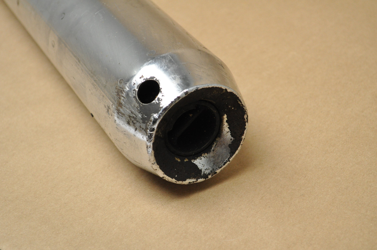 Vtg OEM Yamaha 1973-75 RD250 RD350 Right Exhaust Muffler w/ Baffle Silencer 360-14720-03