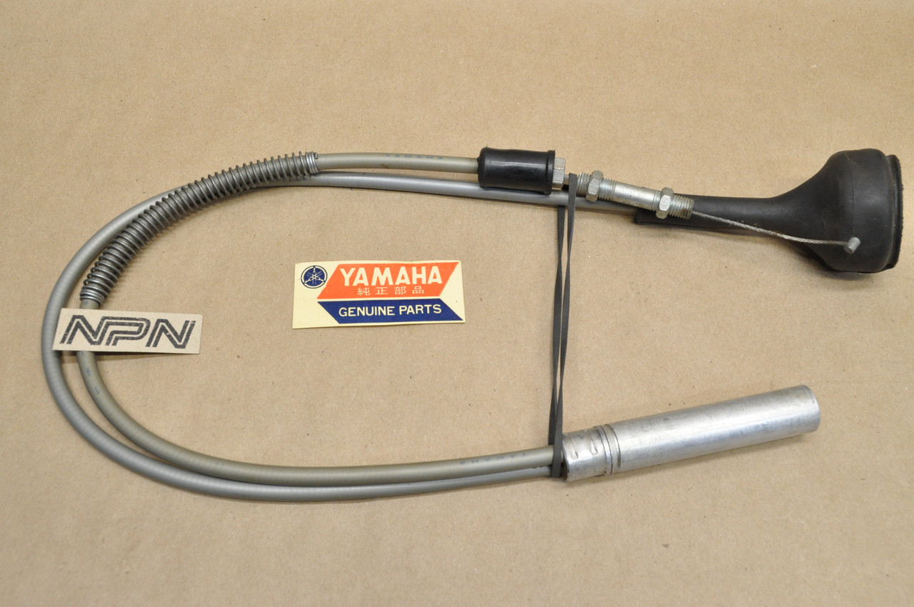 NOS Yamaha 1974 TY250 Lower Throttle Cable 434-26312-00