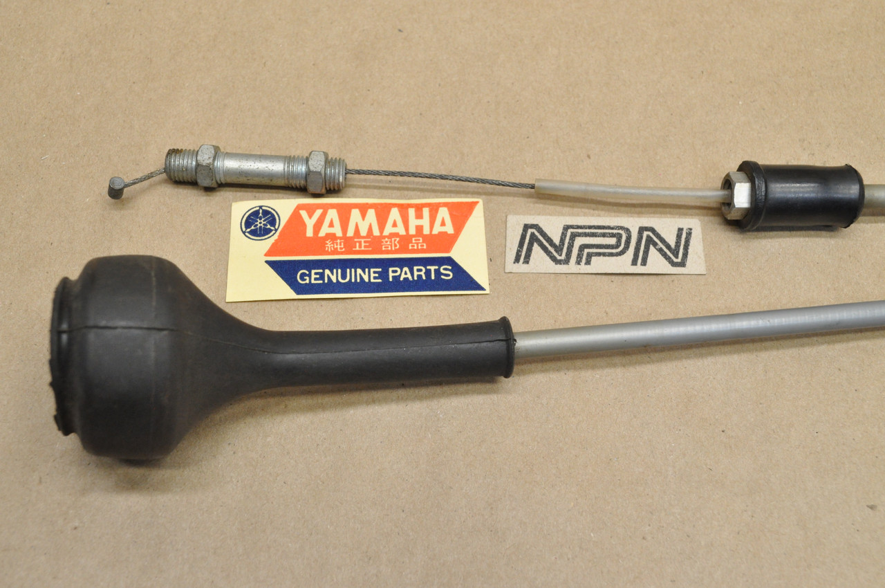 NOS Yamaha 1974 TY250 Lower Throttle Cable 434-26312-00